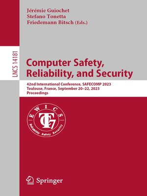 cover image of Computer Safety, Reliability, and Security